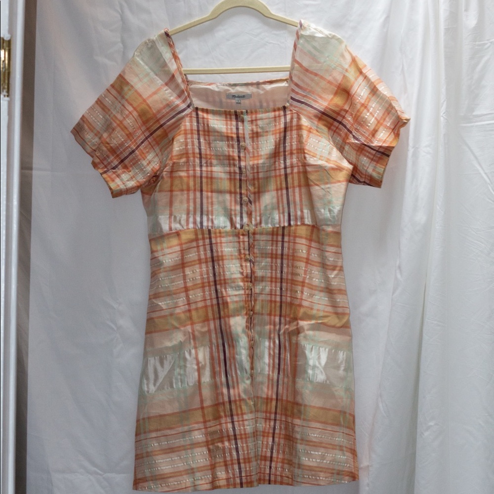 Madewell off shoulder lined dress NWT